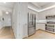 This stylish kitchen features stainless steel appliances, custom cabinets, and ample countertop space at 5 Riverwalk Dr # 604, New Smyrna Beach, FL 32169