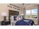 A bedroom with a Star Wars theme featuring a bed with themed bedding and a decorative headboard at 5253 Quillback Ln, St Cloud, FL 34771