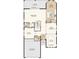 Detailed floorplan of the home's first floor layout, showcasing the room dimensions and layout at 5253 Quillback Ln, St Cloud, FL 34771