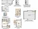 Floorplan option sheet of the home showing optional layouts of various rooms and garages at 5253 Quillback Ln, St Cloud, FL 34771