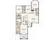 Floorplan of the second story of the home, showing the game room, bedrooms, laundry and bathrooms at 5253 Quillback Ln, St Cloud, FL 34771