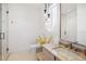 Modern bathroom with glass-enclosed shower, marble countertop, and stylish fixtures providing a luxurious spa-like experience at 10339 Kensington Shore Dr # J-202, Orlando, FL 32827