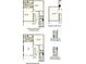 Floor plan options showcase game rooms and bathroom configurations for upper levels at 1042 Teal Creek Dr, St Cloud, FL 34771