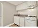 A modern kitchen features white cabinets and appliances at 109 Oyster Bay Cir # 150, Altamonte Springs, FL 32701