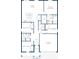 Detailed floor plan showcases a spacious layout with four bedrooms, two bathrooms and two car garage at 141 Addle Hill Ct, Deland, FL 32720