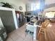 Kitchen with stainless steel appliances, breakfast bar, and ample cabinet space at 2426 Hybrid Dr, Kissimmee, FL 34758
