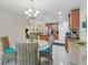 Breakfast nook view offers an open concept to the kitchen and living spaces at 3824 Gulf Shore Cir, Kissimmee, FL 34746