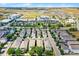 Aerial view showcases a desirable residential area near shopping, illustrating the convenience and lifestyle offered by this community at 5711 Hamlin Groves Trl, Winter Garden, FL 34787