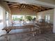 Open-air pavilion with picnic tables, offering a shady spot for community events and outdoor dining at 5711 Hamlin Groves Trl, Winter Garden, FL 34787