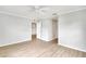 Bedroom featuring ceiling fan, neutral paint, and hardwood floors at 6366 Sw 115Th Street Rd, Ocala, FL 34476