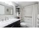Bathroom with a marble countertop and bathtub at 865 Ladyfish Ave # C104, New Smyrna Beach, FL 32169
