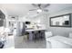 A lovely kitchen and dining room in a modern-styled condo at 865 Ladyfish Ave # C104, New Smyrna Beach, FL 32169