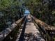 Scenic wooden boardwalk stretching through lush greenery, leading to waterfront views and tranquil nature walks at 865 Ladyfish Ave # C104, New Smyrna Beach, FL 32169