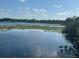 Expansive lake view featuring lily pads, tranquil waters, and a clear blue sky with scattered clouds at 91 N Triplet Lake Dr, Casselberry, FL 32707