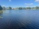 Expansive lake view with lily pads, calm waters, and houses in the distance under a blue sky at 91 N Triplet Lake Dr, Casselberry, FL 32707