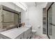 Beautiful bathroom with elegant countertops, a glass-enclosed shower, and modern fixtures at 1152 Grove St, Maitland, FL 32751