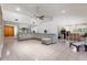 Spacious living room features vaulted ceilings, and large windows overlooking the backyard at 117 Orange Ridge Dr, Longwood, FL 32779