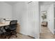 Office space with a modern desk, chair, and printer at 15532 Kensington Trl, Clermont, FL 34711