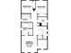 Detailed second-story floorplan showcasing bedrooms, bathrooms, and a laundry room at 17347 Beachgrass Aly, Winter Garden, FL 34787