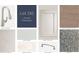 Selection of stylish home materials, featuring cabinets, countertops, flooring, and hardware at 17347 Beachgrass Aly, Winter Garden, FL 34787