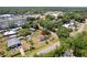 An aerial shot of a home including storage sheds, landscaping, and a sprawling lot at 18600 Old Cheney Hwy, Orlando, FL 32820