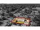 Aerial view of a home's property, outlined in red, showing its location and neighborhood at 2107 Delaney Ave, Orlando, FL 32806