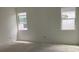 Unfinished interior view with two windows at 2342 Broadbrook Drive, St Cloud, FL 34771