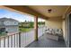Relaxing outdoor balcony with comfortable seating and neighborhood views at 2638 Giardino Loop, Kissimmee, FL 34741