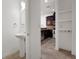 Stylish half-bathroom conveniently located near the kitchen at 2638 Giardino Loop, Kissimmee, FL 34741