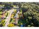 An aerial view showing the property's backyard and its proximity to the surrounding area at 3024 Sutton Dr, Orlando, FL 32810