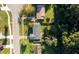 Aerial view highlighting the property's neat landscaping and its location in a residential area at 3024 Sutton Dr, Orlando, FL 32810