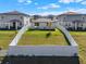 Aerial shot showcasing a spacious, fenced backyard perfect for outdoor activities and relaxation at 30276 Armenia Rd, Leesburg, FL 34748