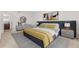 Comfortable bedroom with contemporary furnishings, stylish decor, and soothing color palette at 340 Irving Bend Dr, Groveland, FL 34736