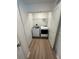 A conveniently located laundry closet includes a modern washer and dryer at 366 Madison Dr, Davenport, FL 33837