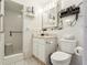 Bathroom featuring a vanity with a sink and a walk in shower at 525 E Foothill Way, Casselberry, FL 32707