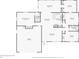 Floor plan of the home, showing layout of rooms and dimensions at 525 Legume Dr, Port Orange, FL 32127