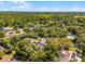 Aerial view highlighting the neighborhood's mature tree canopy and residential layout at 687 Saranac Dr, Winter Springs, FL 32708