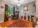 Stylish home office with hardwood floors, modern decor, and bright natural light at 925 Counts Crest Cir, Apopka, FL 32712