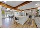 Open kitchen with large island, barstool seating, and ample counter space at 107 Coveridge Ln, Longwood, FL 32779