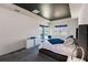 Bright main bedroom features a tray ceiling, private outdoor access and view of the water at 13828 Tybee Beach Ln, Orlando, FL 32827