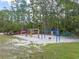 A playground with swings and various climbing structures is surrounded by trees at 14143 Conifer Dr, Orlando, FL 32832