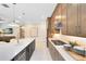 Spacious kitchen with a large island, gas cooktop, and ample counter space at 1938 Spring Shower Cir, Kissimmee, FL 34744