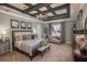 Spacious bedroom features a trey ceiling, and stylish design at 2458 Dream Home Ct, St Cloud, FL 34772