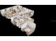Detailed 3D floor plan showcasing the layout of the home, including bedrooms, bathrooms, and living spaces at 264 Towns Cir, Haines City, FL 33844