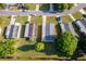 Aerial view showing the property's location within the community and its proximity to local roads at 2650 Einwood Dr, Kissimmee, FL 34758