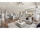 Spacious open floor plan features stainless steel appliances, modern living and dining spaces at 2749 Serenity Meadow Dr, Kissimmee, FL 34744