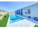 Luxurious pool and patio area for relaxation, offering plenty of sunshine and a cool place to take a dip at 3182 Sailing Pier Ave, Winter Garden, FL 34787