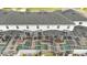 Aerial view of townhomes with private screened-in patios and swimming pools, offering a relaxing outdoor space at 368 Ocean Course Ave, Davenport, FL 33896