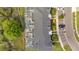 Aerial view showing homes with enclosed backyards and pools at 368 Ocean Course Ave, Davenport, FL 33896