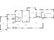 Detailed floor plan showcasing the layout of bedrooms, bathrooms, living spaces, and office at 370 E Waldo St, Groveland, FL 34736